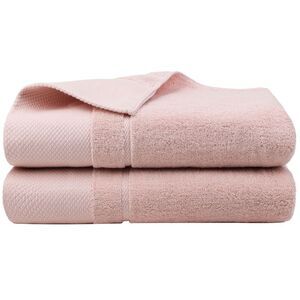 Bath Towel Set 27 x 54 inches 100% Cotton 600 GSM Towels Misty Rose-2